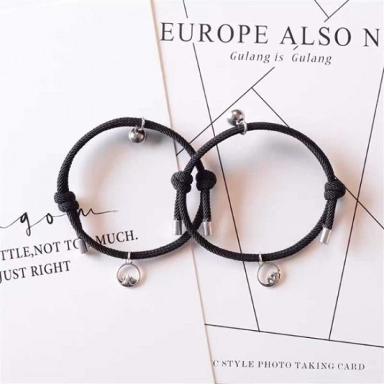 Couples Bracelets Magnetic Mutual Attraction Relationship Matching Friendship Rope Bracelet Set For Women Men Boyfriend Girlfriend Him Her BFF Best Friends Bracelet Braided Charm Pendants Couples Bracelets Magnetic Mutual Attraction Relationship Matching Friendship Rope Bracelet Set For Women Men Boyfriend Girlfriend Him Her BFF Best Friends Bracelet Braided Charm Pendants